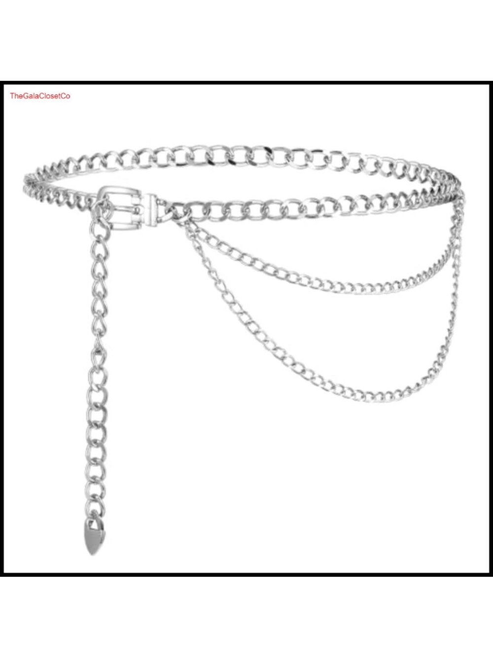 Plus Size Metal Chain Waist Belt Adjustable Body Chain